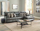 Como - 3 Piece Italian Leather Match Reclining Sectional by Unique Piece Furniture