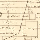 Vintage Map of Brazoria County, Texas 1877