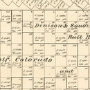 Vintage Map of Briscoe County, Texas 1897