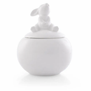 Porcelain Sitting Bunny Sugar Bowl by Arthur Court Designs