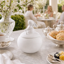 Porcelain Sitting Bunny Sugar Bowl by Arthur Court Designs