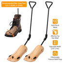 One Pair Boot Stretcher Adjustable Width Shoe Shaper Wooden Boot Widener Expander for Men Women