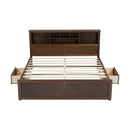 Platform Bed With Multi Storage Headboard, USB And Drawers by HouseOfZazla