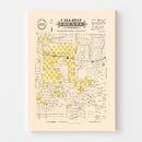 Vintage Map of Callahan County, Texas 1870