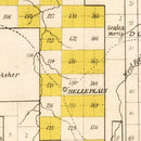 Vintage Map of Callahan County, Texas 1870