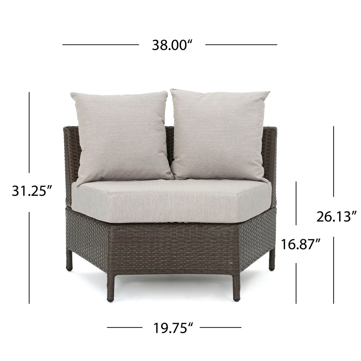 Pt Limon Modern Outdoor Single Sofa, photo 6 of 27