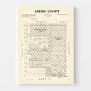 Vintage Map of Castro County, Texas 1891