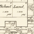 Vintage Map of Castro County, Texas 1891