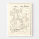 Vintage Map of Clay County, Texas 1879