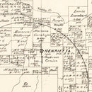 Vintage Map of Clay County, Texas 1879