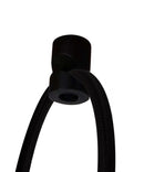 2 Light Swag Plug-In Pendant 16"w Light Oatmeal Linen Drum with Diffuser, Black Cord
