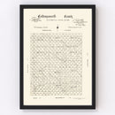 Vintage Map of Collingsworth County, Texas 1892