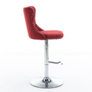 Swivel Adjustable Height Barstools Set of 2 by HouseOfZazla