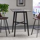 Modern Bar Height Dining Table, Rubberwood Legs and Laminate Table Top by HouseOfZazla