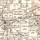 Vintage Map of Comanche County, Texas 1876