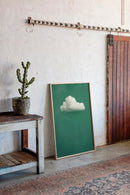 White Cloud on Emerald Sky