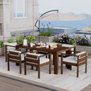 TREXM 7-Piece Patio Dining Table Set for 6 by HouseOfZazla