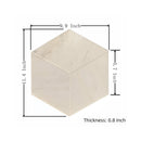 Hexagon Natural Marble Polished Tile For Wall And Floor (Set of 12) by HouseOfZazla