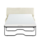 Twin Size Folding Ottoman Sleeper Bed With Mattress Convertible Guest Bed by HouseOfZazla