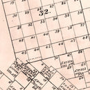 Vintage Map of Crane County, Texas 1888