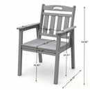 HDPE Outdoor Terrace Dining Chair Set by HouseOfZazla