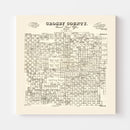 Vintage Map of Crosby County, Texas 1892