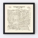 Vintage Map of Crosby County, Texas 1892