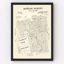 Vintage Map of Dawson County, Texas 1892