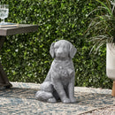 MGO Dog Statue, Outdoor Stone Gray by HouseOfZazla