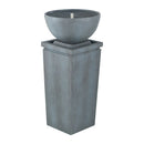Zen Bowl Water Fountain, Outdoor Bird Feeder / Bath Fountains, Relaxing Water Feature For Garden by HouseOfZazla