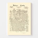 Vintage Map of Dickens County, Texas 1891