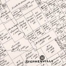 Vintage Map of Erath County, Texas 1879