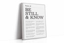Be Still and Know Psalm 46
