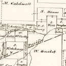 Vintage Map of Fannin County, Texas 1870