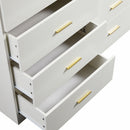 Modern Drawer Dresser For Bedroom, Ample Storage Wide Chest Of Drawers by HouseOfZazla
