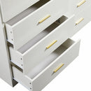 Modern Drawer Dresser For Bedroom, Ample Storage Wide Chest Of Drawers by Unique Piece Furniture