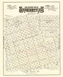Vintage Map of Glasscock County, Texas 1888