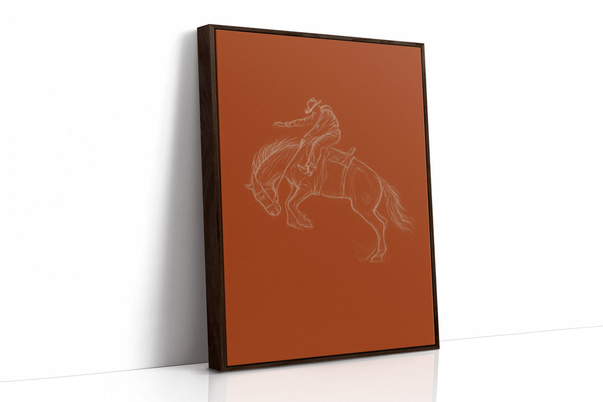 Minimalist Bronco Rider Sketch, photo 18 of 19
