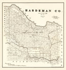 Vintage Map of Hardeman County, Texas 1891