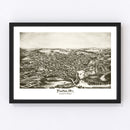 Vintage Map of Houlton, Maine 1894