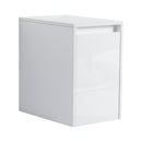 12" Bathroom Side Cabinet, Soft Close Doors, Float Mounting Design, Glossy