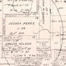 Vintage Map of Hays County, Texas 1880