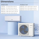 36000 BTU 2 Zone 23 SEER2 Mini Split Air Conditioner Wifi Enabled with Heat Pump by LJGDeals