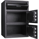 Digital Keypad 2 Lock Depository Safe 1 6 2 Cubic Ft - Black by HouseOfZazla