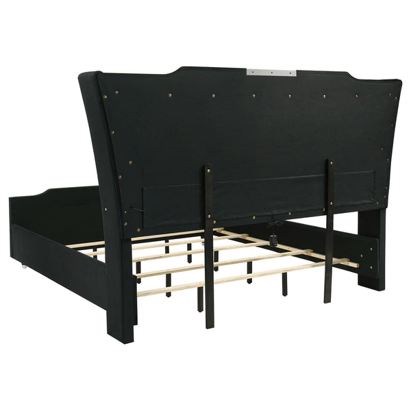 Lorient 4-piece Eastern King Bedroom Set Black, photo 2 of 7