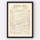 Vintage Map of Howard County, Texas 1890