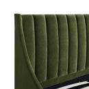 Aspen - Vertical Tufted Modern Headboard Platform Bed Set by HouseOfZazla