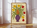 Tulips in a Plum Vase