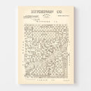 Vintage Map of Hutchinson County, Texas 1891