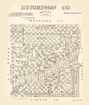 Vintage Map of Hutchinson County, Texas 1891